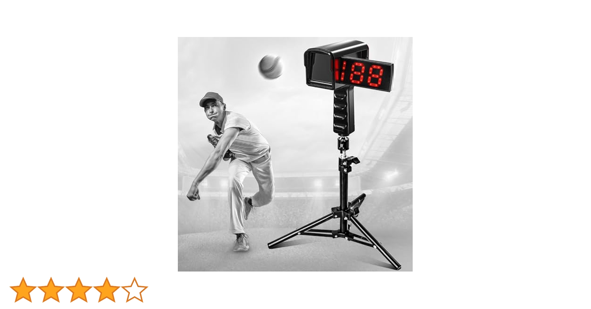 スピードガン PLAYAPUT 三脚付き LEDディスプレイ Amazon | PLAYAPUT 野球レーダーガン 三脚付き LED+LCD 大型